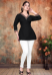 Picture of Nice Cotton & Silk Black Kurtis And Tunic