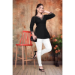 Picture of Nice Cotton & Silk Black Kurtis And Tunic