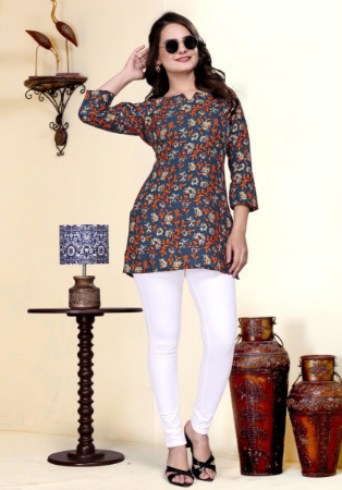 Picture of Shapely Cotton & Silk Dim Gray Kurtis And Tunic