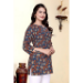 Picture of Shapely Cotton & Silk Dim Gray Kurtis And Tunic