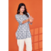 Picture of Statuesque Cotton Light Slate Grey Kurtis & Tunic