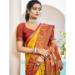 Picture of Alluring Silk Orange Saree