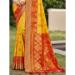 Picture of Magnificent Silk Dark Orange Saree