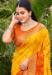 Picture of Magnificent Silk Dark Orange Saree