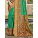 Picture of Alluring Silk Dark Green Saree