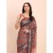 Picture of Magnificent Cotton & Linen Indian Red Saree
