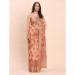 Picture of Resplendent Cotton & Linen Coral Saree