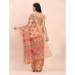 Picture of Resplendent Cotton & Linen Coral Saree