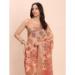 Picture of Resplendent Cotton & Linen Coral Saree