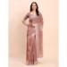 Picture of Graceful Cotton & Linen Rosy Brown Saree