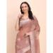 Picture of Graceful Cotton & Linen Rosy Brown Saree