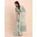 Picture of Resplendent Cotton & Linen Silver Saree
