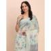 Picture of Resplendent Cotton & Linen Silver Saree