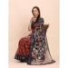 Picture of Delightful Cotton & Linen Maroon Saree