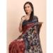 Picture of Delightful Cotton & Linen Maroon Saree