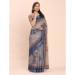 Picture of Resplendent Cotton & Linen Slate Grey Saree