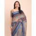 Picture of Resplendent Cotton & Linen Slate Grey Saree