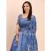 Picture of Gorgeous Cotton & Linen Dark Slate Blue Saree