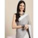 Picture of Excellent Linen Dark Grey Saree