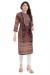 Picture of Fascinating Cotton Dark Olive Green Kurtis & Tunic