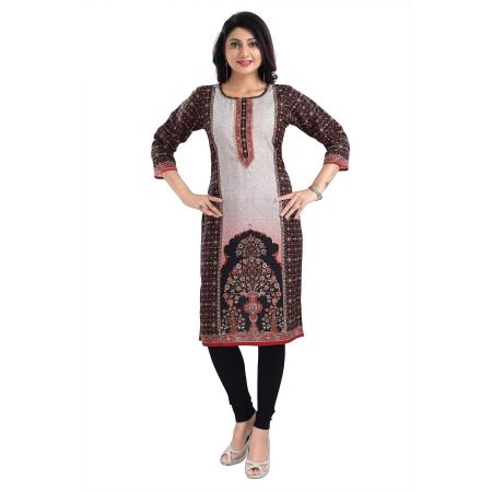Picture of Enticing Cotton Black Kurtis & Tunic