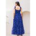 Picture of Magnificent Georgette Midnight Blue Readymade Gown