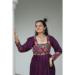 Picture of Nice Rayon Brown Party Wear Gown