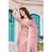 Picture of Pretty Cotton & Linen Pale Violet Red Saree