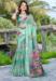 Picture of Elegant Cotton & Linen Cadet Blue Saree