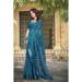 Picture of Statuesque Cotton & Linen Midnight Blue Saree