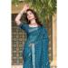 Picture of Statuesque Cotton & Linen Midnight Blue Saree