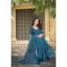 Picture of Statuesque Cotton & Linen Midnight Blue Saree