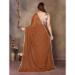 Picture of Marvelous Georgette Saddle Brown Saree