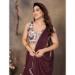 Picture of Amazing Georgette Dark Olive Green Saree