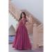 Picture of Alluring Chiffon Brown Readymade Gown