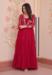 Picture of Charming Georgette Crimson Readymade Gown