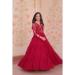 Picture of Charming Georgette Crimson Readymade Gown