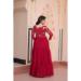 Picture of Charming Georgette Crimson Readymade Gown