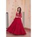 Picture of Charming Georgette Crimson Readymade Gown