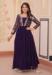 Picture of Shapely Georgette Purple Readymade Gown