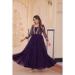 Picture of Shapely Georgette Purple Readymade Gown