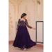 Picture of Shapely Georgette Purple Readymade Gown
