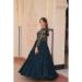 Picture of Gorgeous Georgette Dark Slate Grey Readymade Gown