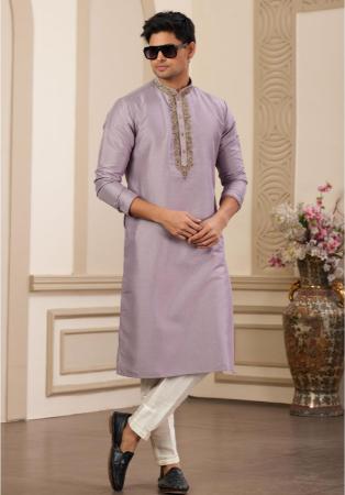 Picture of Fine Silk Rosy Brown Kurtas