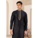 Picture of Pleasing Silk Black Kurtas
