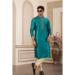 Picture of Ideal Silk Light Sea Green Kurtas