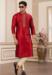 Picture of Wonderful Silk Fire Brick Kurtas