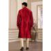 Picture of Wonderful Silk Fire Brick Kurtas