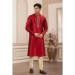Picture of Wonderful Silk Fire Brick Kurtas