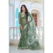 Picture of Shapely Cotton & Linen Dark Sea Green Saree